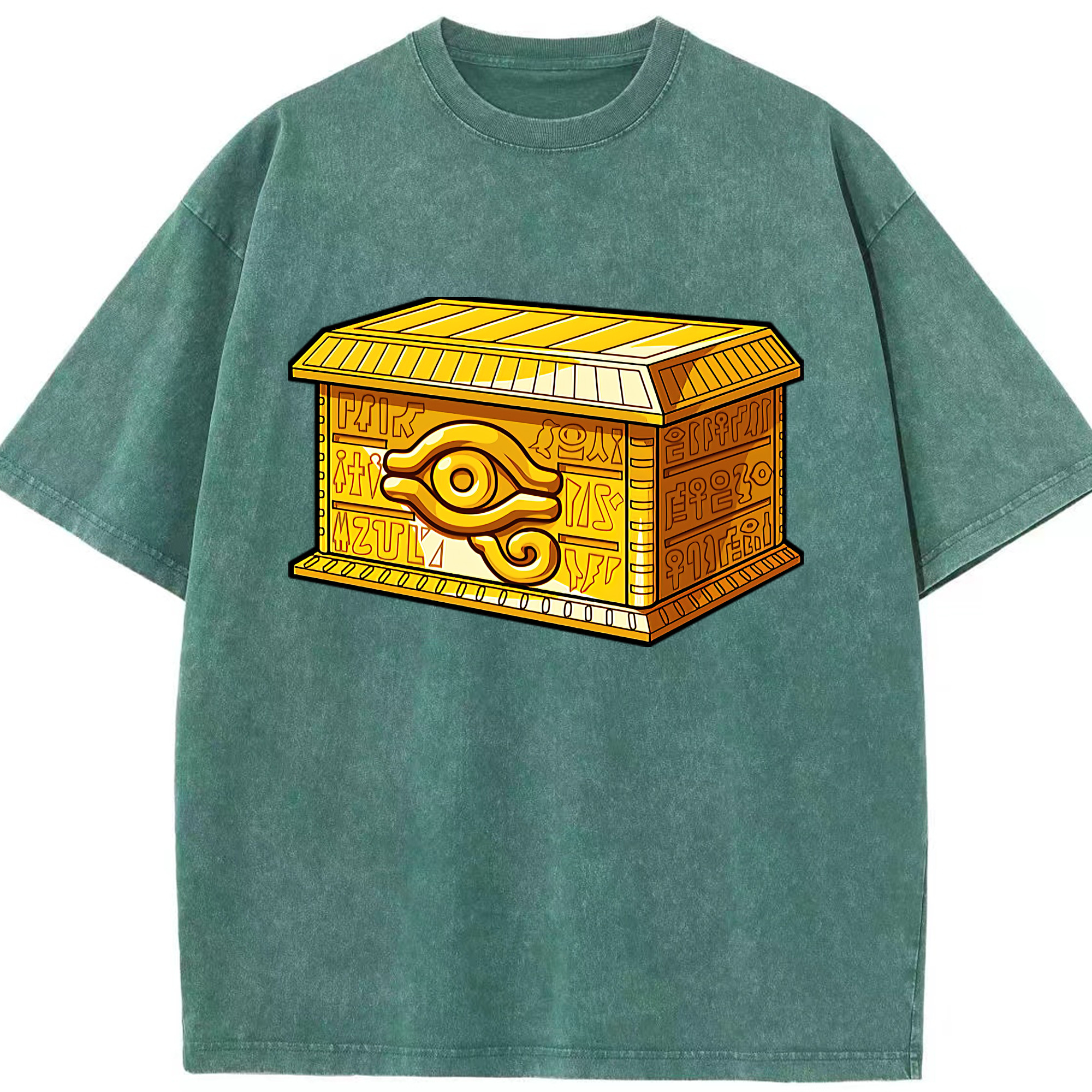 （画像用） 遊☆戯☆王 Yu-Gi-Oh! 綿100% ヴィンテージ風 半袖Tシャツ（フロントプリント）